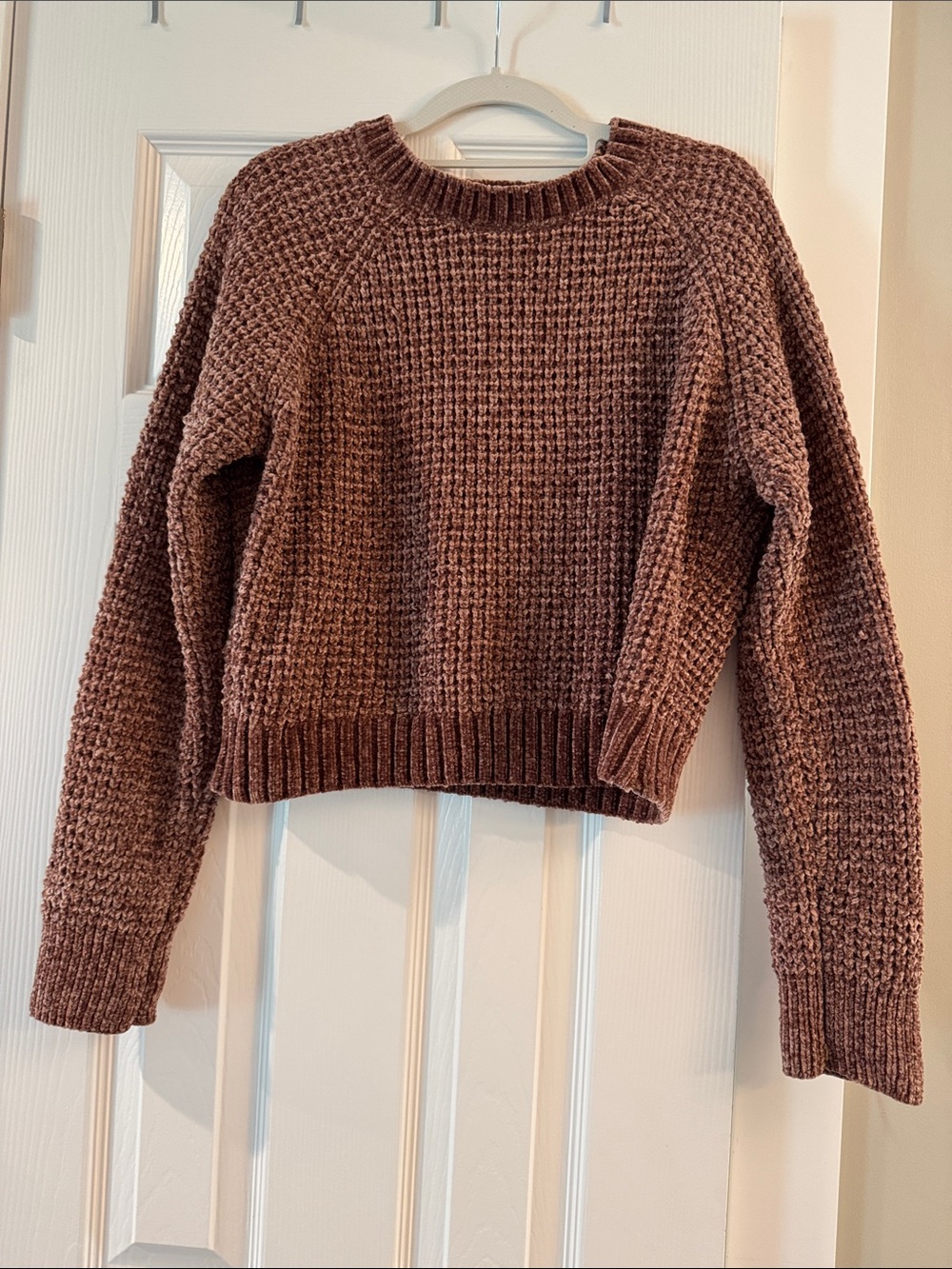 Altar'd State Chunky Scoop-Neck Sweater in Cocoa Brown